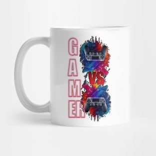 Level Up Your Style: Bold Gamer Tee with Controller Chaos Mug